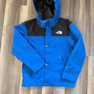 The North Face Kids Bright Blue and Black Raincoat